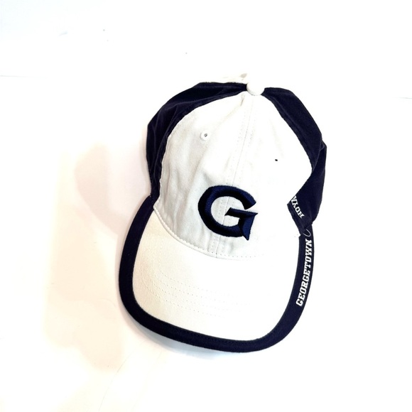 New Legacy Georgetown Hoyas White and Navy Baseball Cap OSFM - Picture 1 of 6